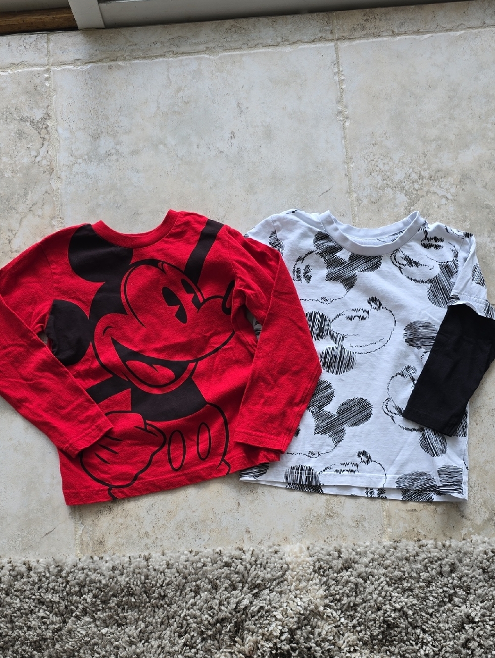 2 Disney Kids Long-Sleeve Graphic Shirt | Size 5T
